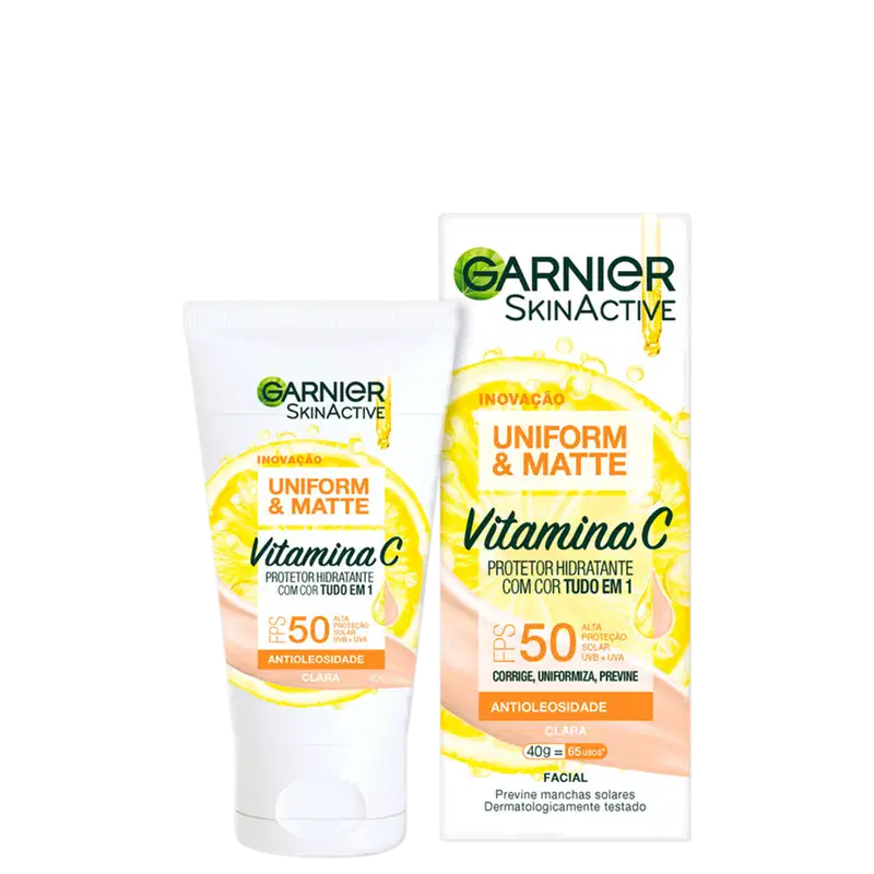 Garnier SkinActive Matte Cor Clara FPS 50 - Protetor Solar Facial 40g