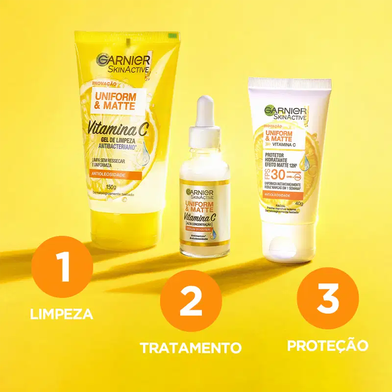 Garnier SkinActive Uniform & Matte Vitamina C Booster - Sérum Facial Antimarcas 30ml