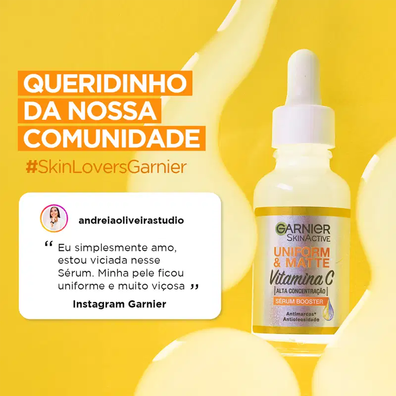 Garnier SkinActive Uniform & Matte Vitamina C Booster - Sérum Facial Antimarcas 30ml