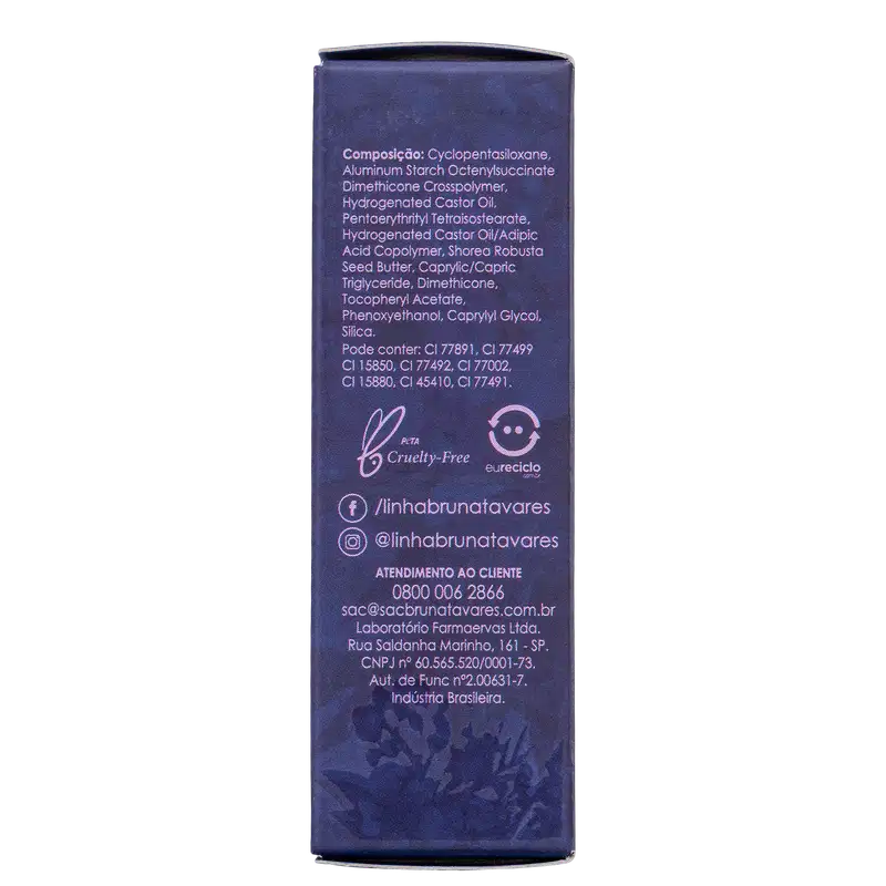 Bruna Tavares BT Plush 2 em 1 Bela - Batom Líquido 6g