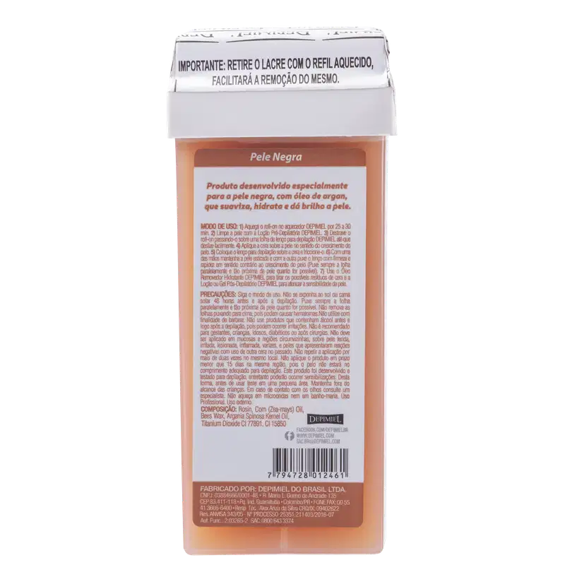 Depimiel Peles Negras - Cera Depilatória Roll-On 100g