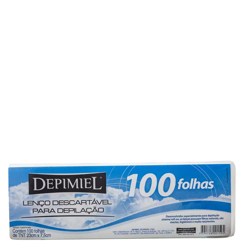 Depimiel TNT Descartável - Lenço Depilatório (100 Unidades)