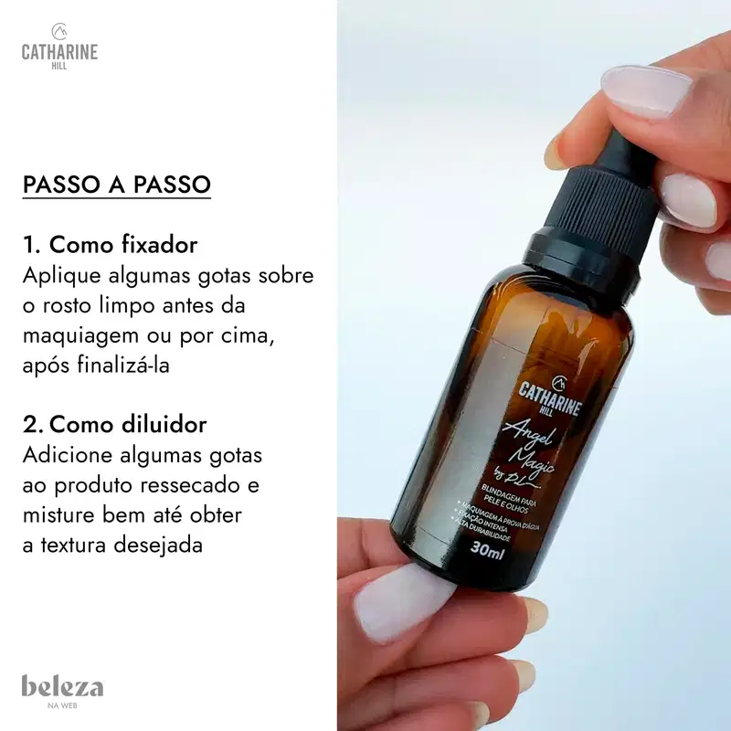 Catharine Hill Angel Magic Pri Lessa Blindagem para Pele e Olhos - Fixador de Maquiagem 30ml
