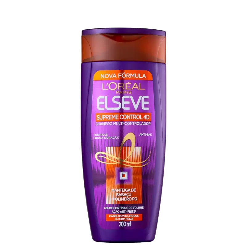 Elseve L'Oréal Paris Supreme Control 4D - Shampoo 200ml