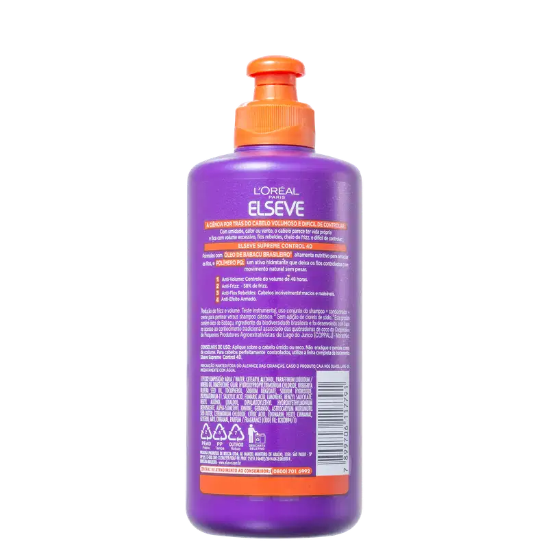 Elseve L'Oréal Paris Supreme Control 4D - Creme de Pentear 250ml