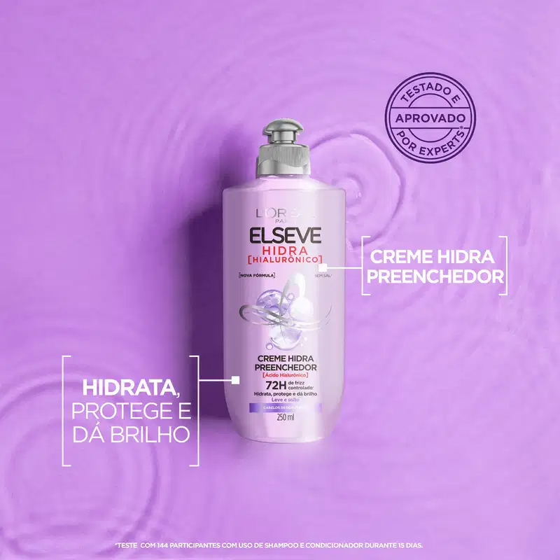 Elseve L'Oréal Paris Hidra Hialurônico Preenchedor - Creme de Pentear 250ml