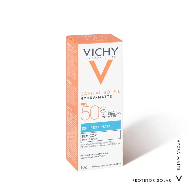 Vichy Capital Soleil Hydra-Matte FPS50 - Protetor Solar Facial 30ml