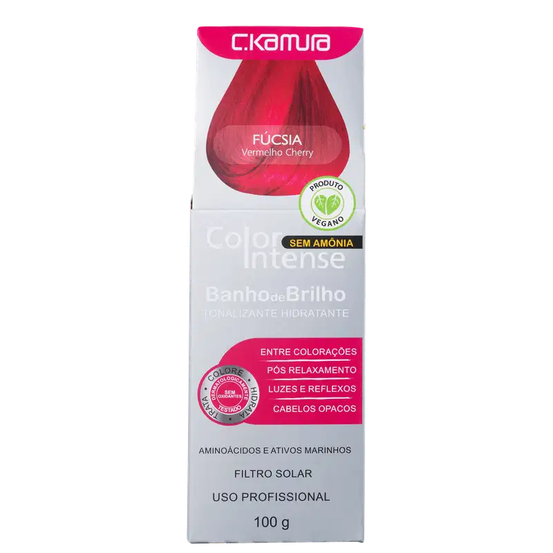 C.Kamura Color Intense Banho de Brilho Fucsia - Máscara Tonalizante 100g