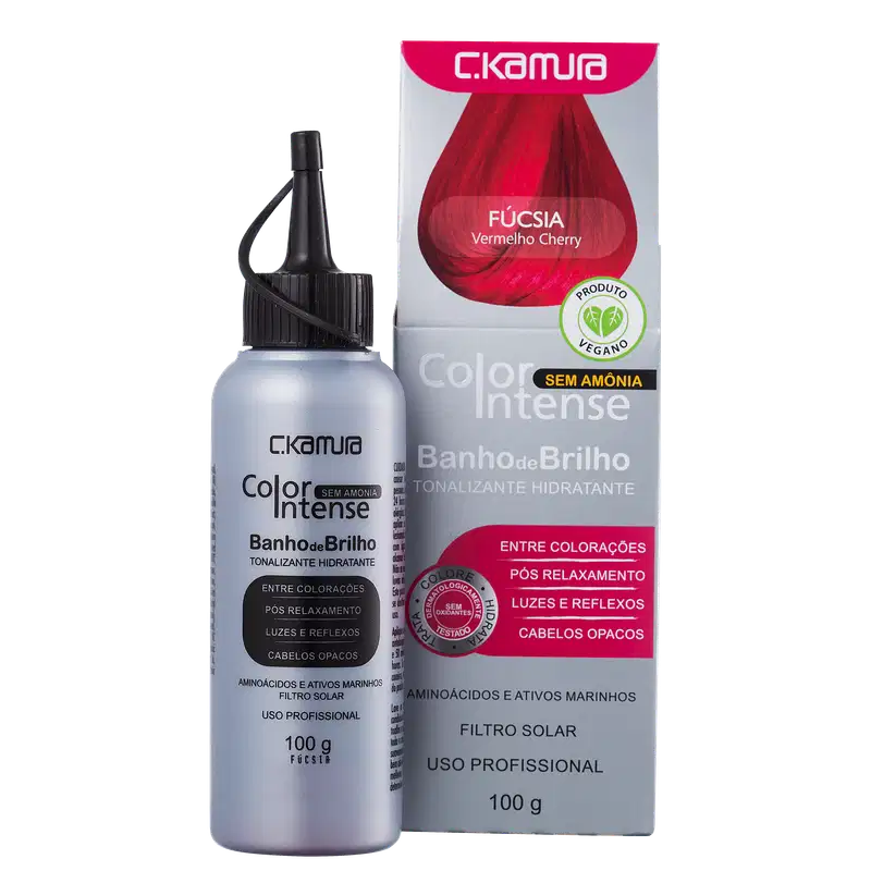 C.Kamura Color Intense Banho de Brilho Fucsia - Máscara Tonalizante 100g