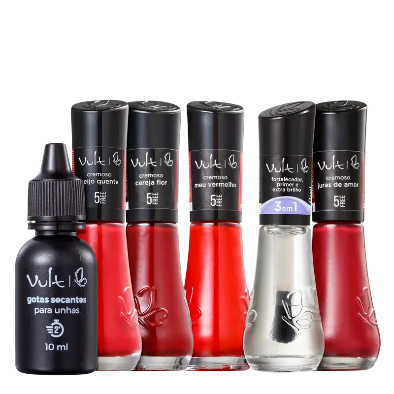 Kit Vult 5Free Vermelhos (6 Produtos)