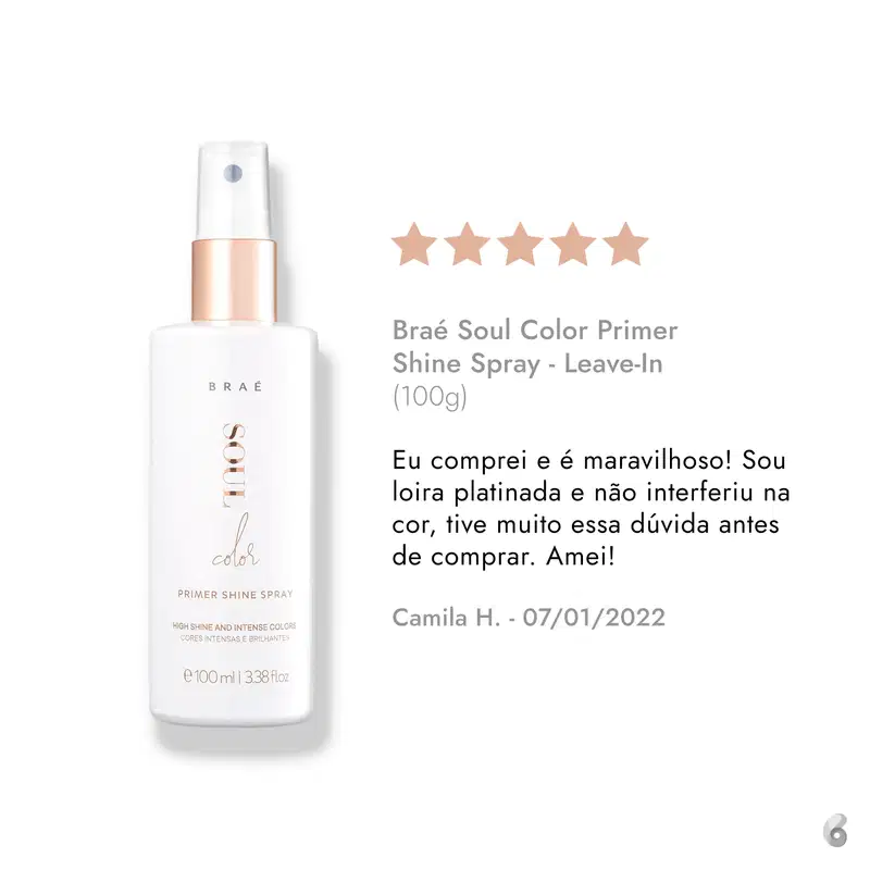 Braé Soul Color Primer Shine Spray - Leave-In 100ml