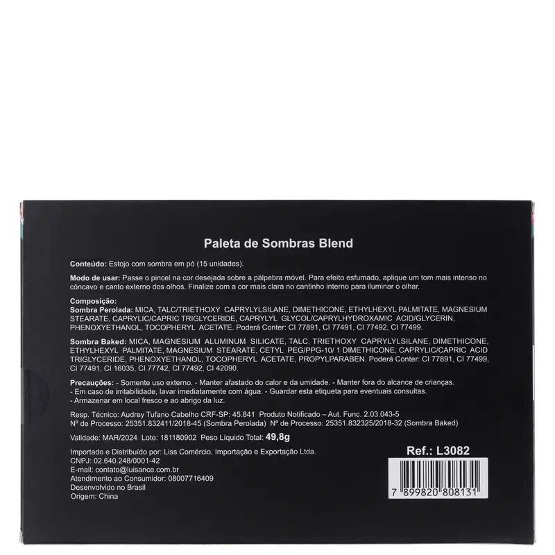 Luisance Blend - Paleta de Sombras 49,8g