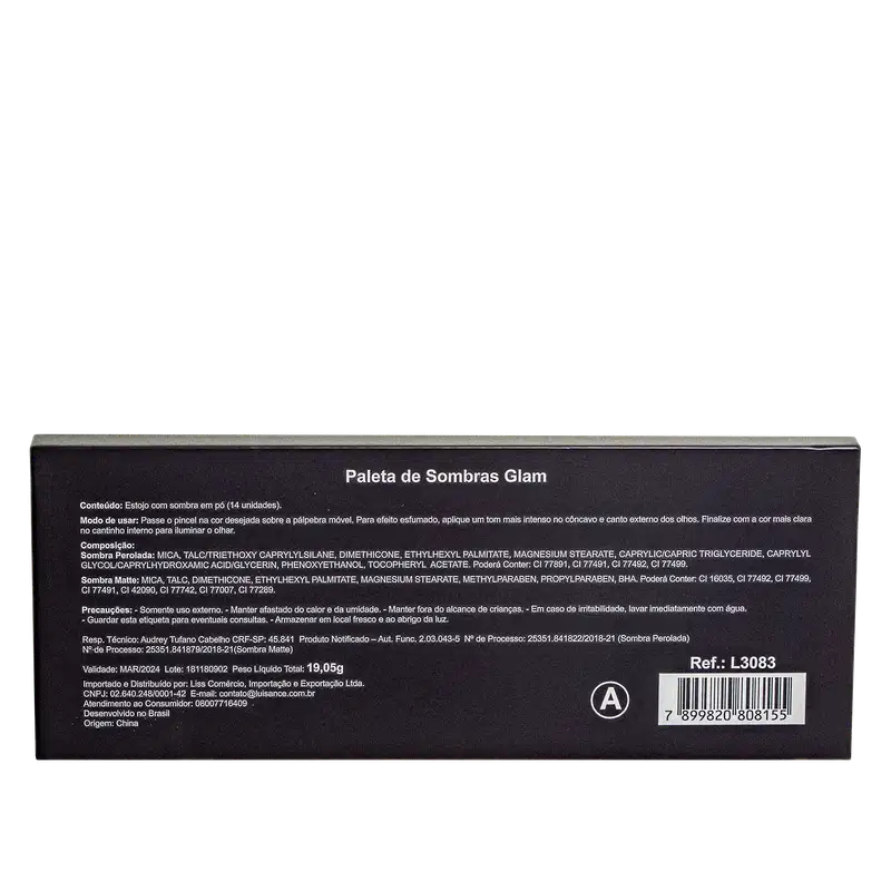 Luisance Glam A - Paleta de Sombras 19,8g