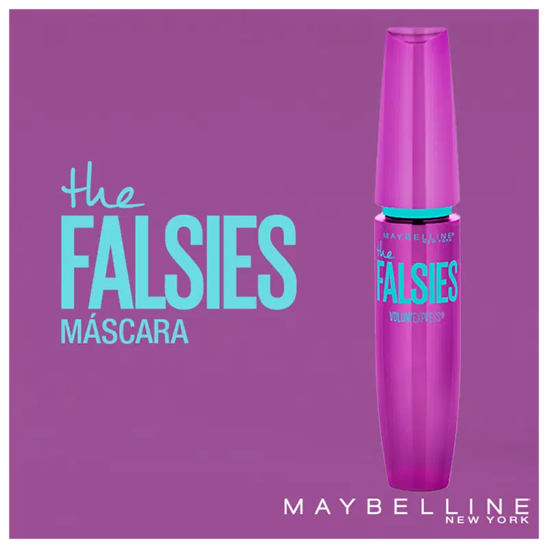 Maybelline The Falsies Volum'Express à Prova D'água Preto - Máscara de Cílios 7,5ml