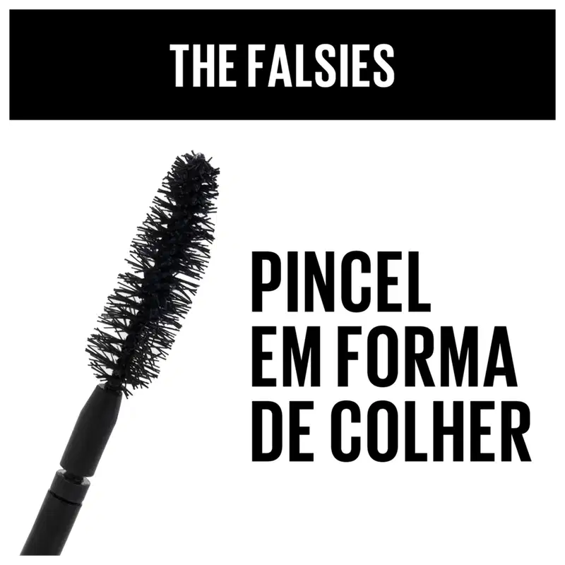 Maybelline The Falsies Volum'Express à Prova D'água Preto - Máscara de Cílios 7,5ml
