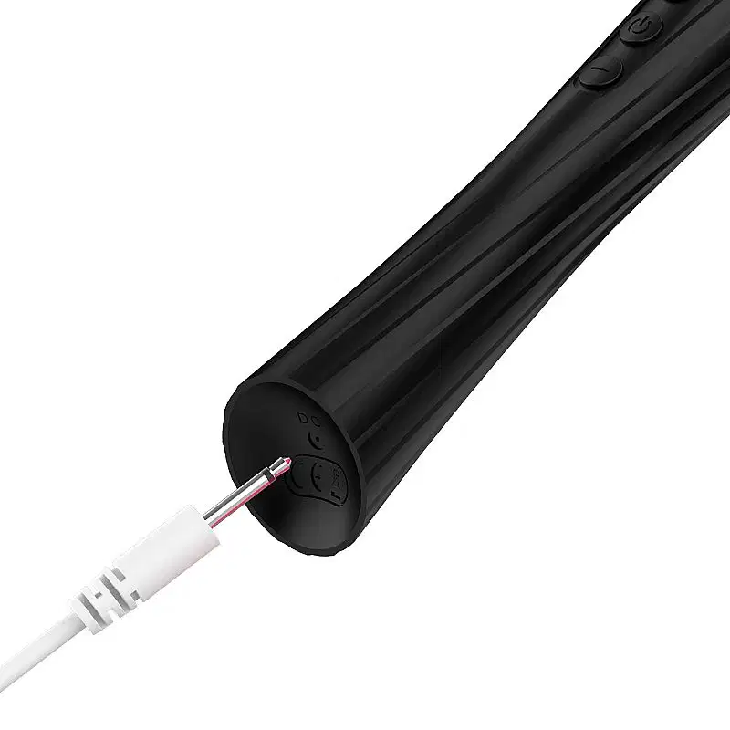 Sexy Import Varinha Mágica com Cabeça Flexível 29cm Preto - Vibrador