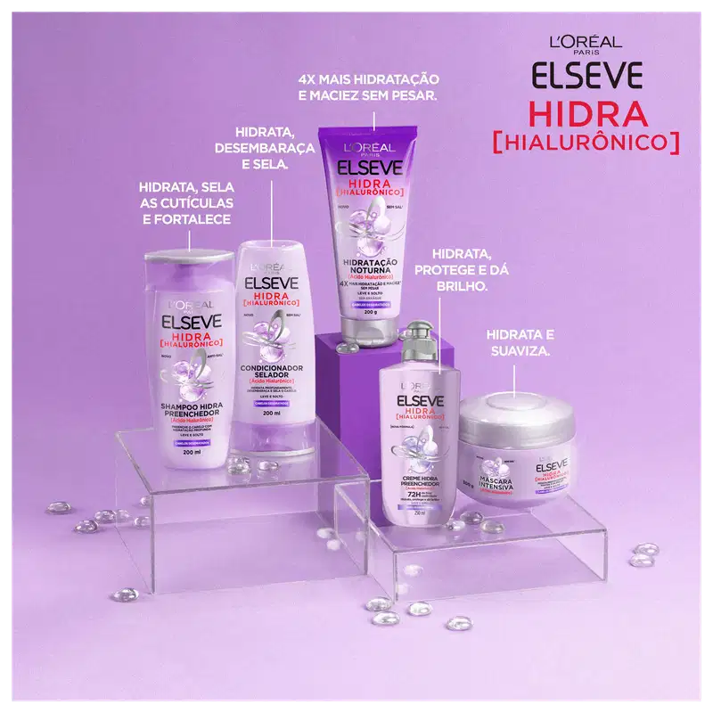 Kit Elseve L'Oréal Paris Hidra Hialurônico Preenchedor (4 Produtos)
