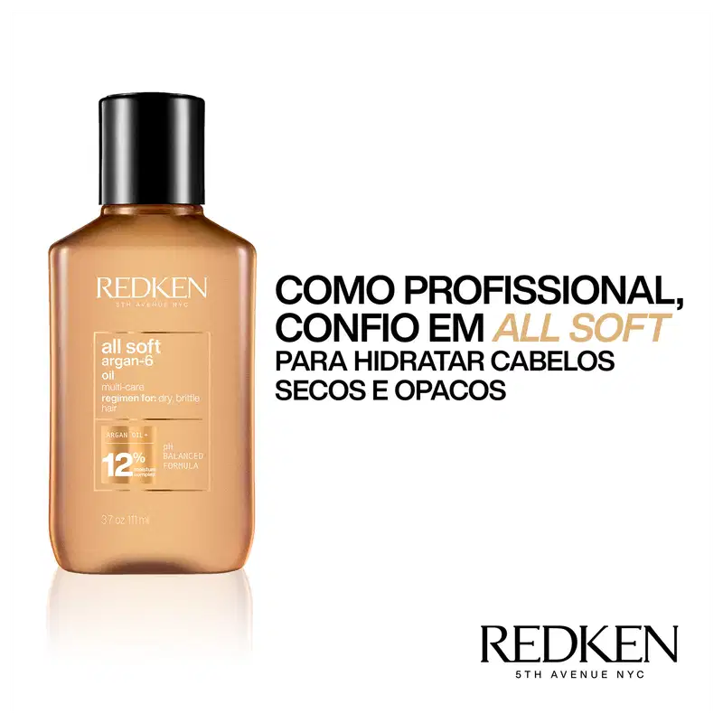 Redken All Soft Argan-6 6 em 1- Óleo Capilar Multibenefícios 111ml