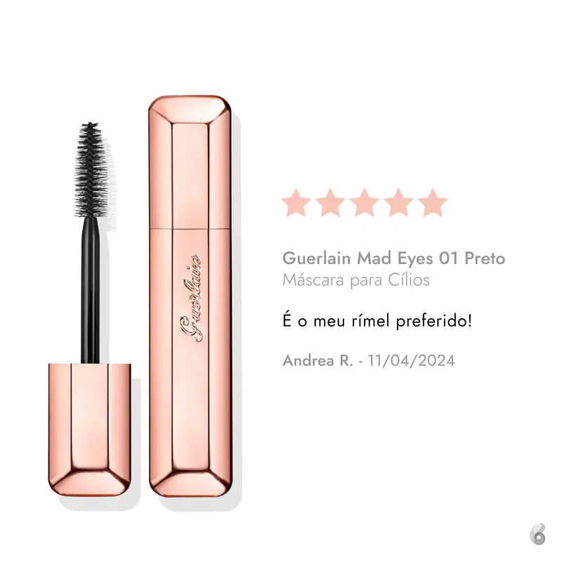 Guerlain Mad Eyes 01 Preto - Máscara para Cílios 8,5g