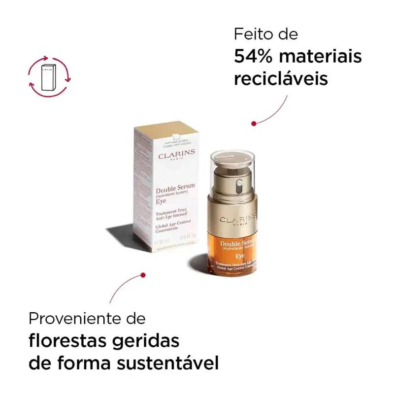 Clarins DOUBLE SERUM Eye - Sérum para Área dos Olhos 20ml