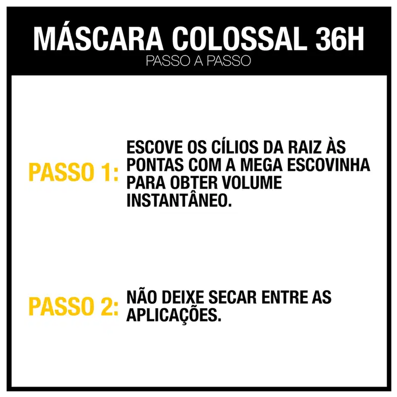 Maybelline The Colossal 36H À Prova D'Água Preto - Máscara de Cílios 8ml