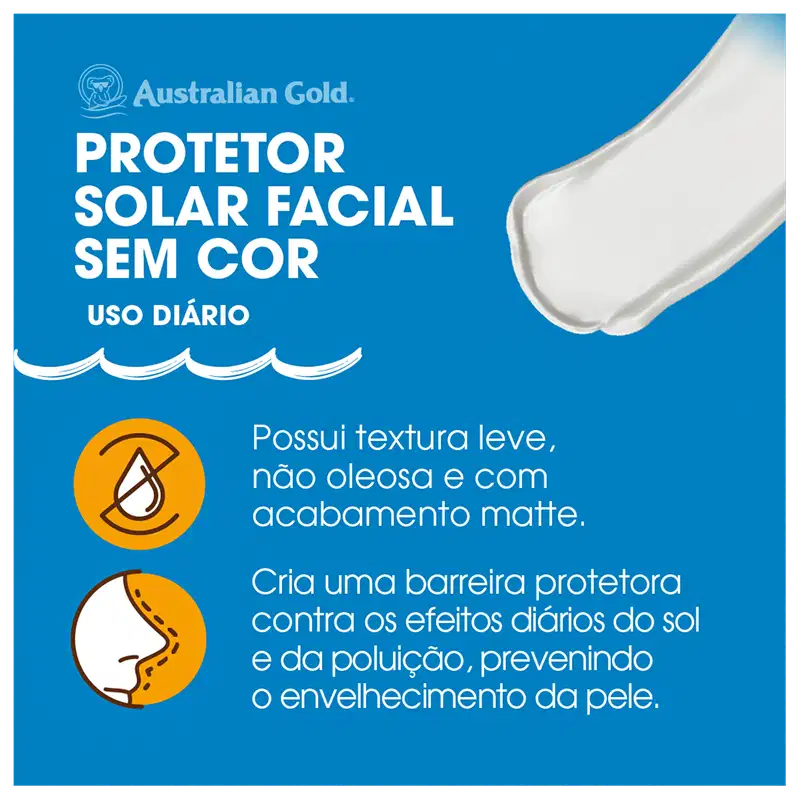Australian Gold FPS 70 - Protetor Solar Facial 50g