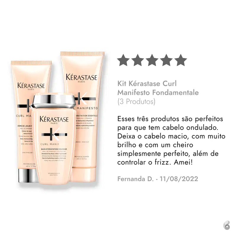 Kit Kérastase Curl Manifesto Fondamentale (3 Produtos)