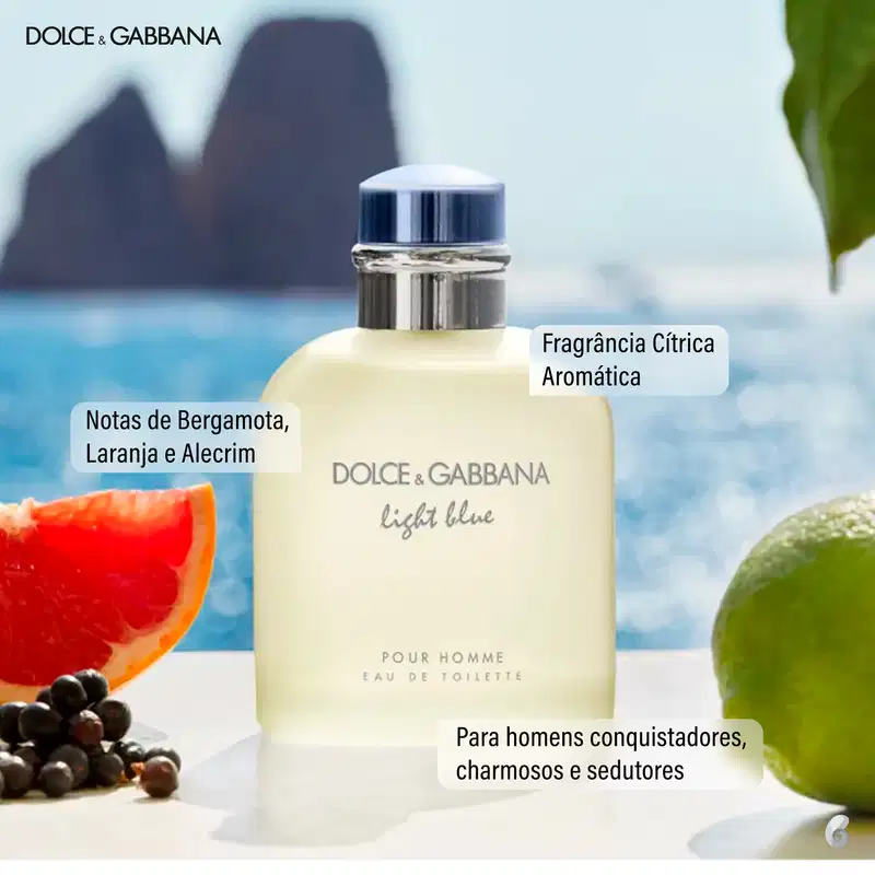 Light Blue Pour Homme Dolce & Gabbana Eau de Toilette - Perfume Masculino 125ml
