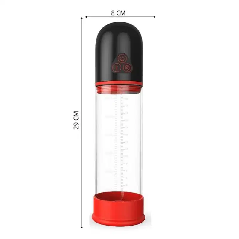 AIR- S-Hande Bomba Elétrica Peniana 29cm 9 Intensidades Desenvolvedor Peniano