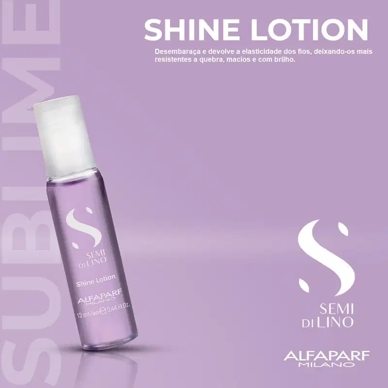 Kit Ampola Rosa Alfaparf Semi Di Lino Sublime Shine Lotion (12x13ml)