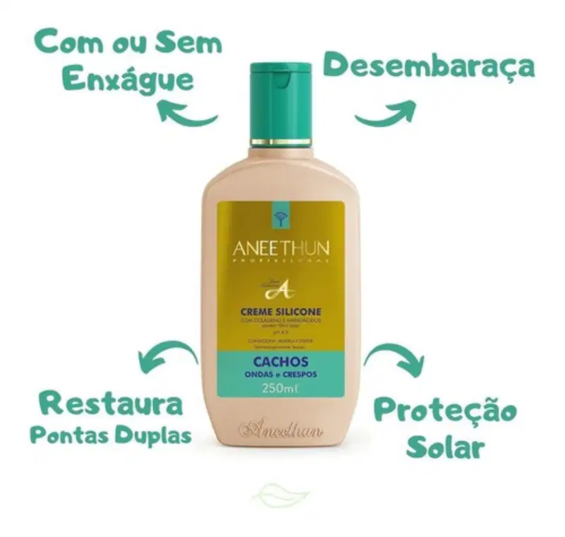 Aneethun Cachos System Co Wash, Máscara E Creme De Silicone