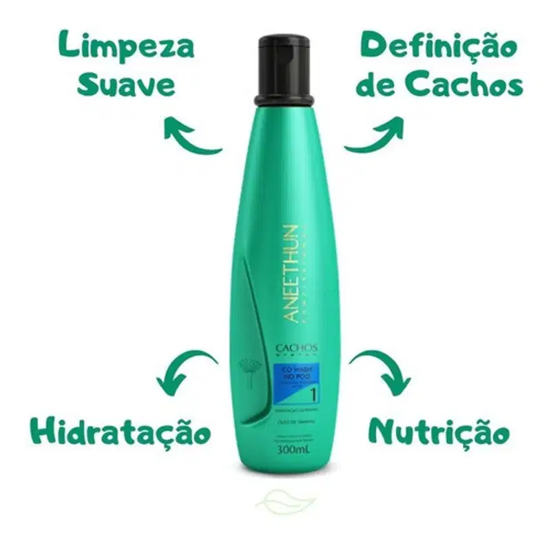 Aneethun Cachos System Co Wash, Máscara E Creme De Silicone