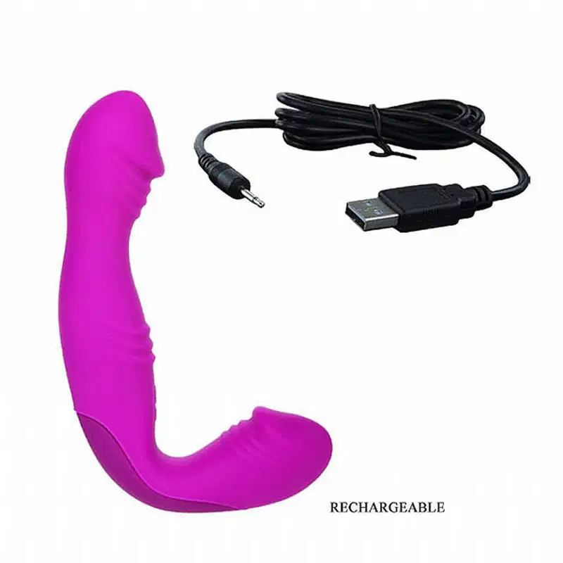 Vibrador Strapless  Angelo Pretty Love Recarregável 30 Niveis de Vibração
