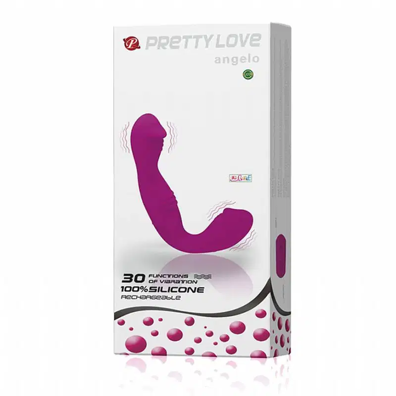 Vibrador Strapless  Angelo Pretty Love Recarregável 30 Niveis de Vibração
