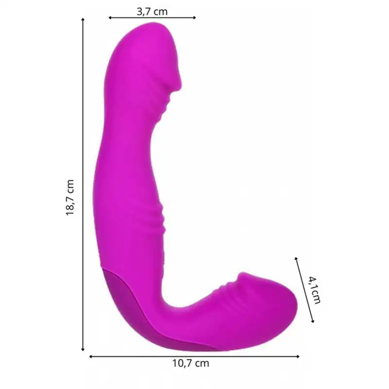 Vibrador Strapless  Angelo Pretty Love Recarregável 30 Niveis de Vibração