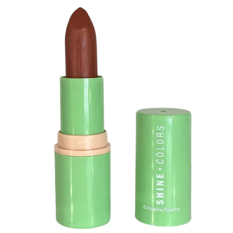 Batom Matte Aveludado Nude Icônico Shine Colors Abelha Rainha 4g