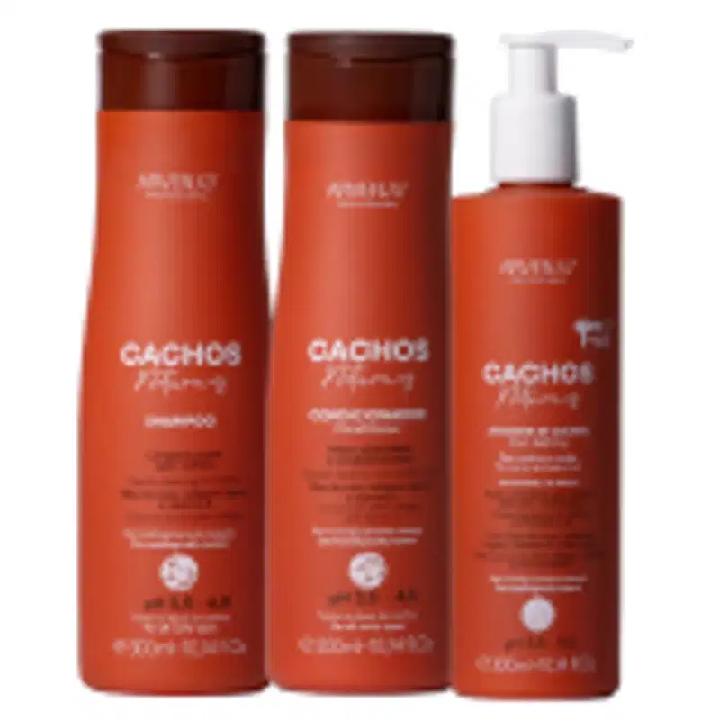 Kit Arvensis Cachos Naturais Shampoo 300ml + Condicionador 300ml + Ativador De Cachos 300ml