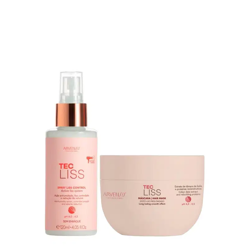 Kit Arvensis Tec Liss - Máscara 250g + Finalizador 120ml