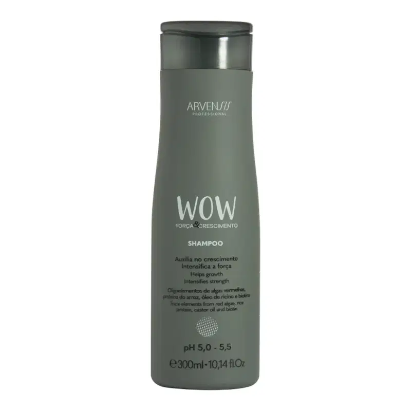 Kit Arvensis WOW Força e Crescimento - Shampoo 300ml + pH Acidificante 300ml