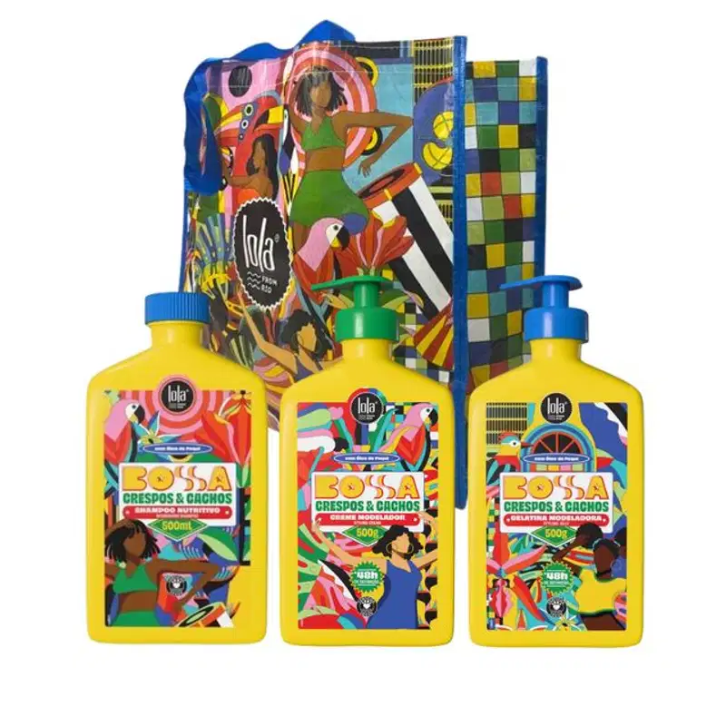 Lola Cosmetics Kit Bossa Crespos & Cachos 3 Produtos