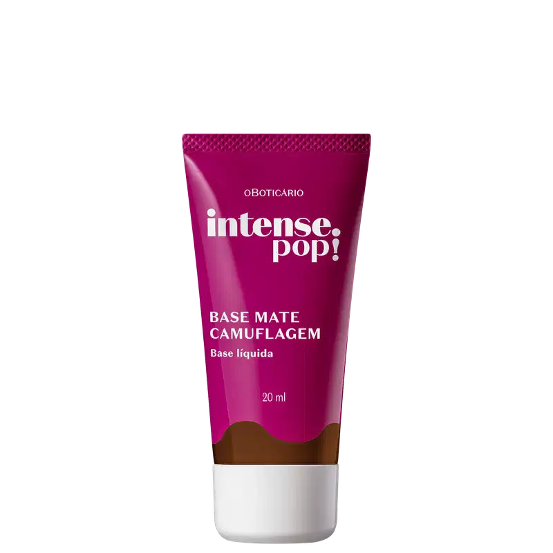 o Boticário Intense Pop! Camuflagem Cor 300 - Base Líquida 20ml