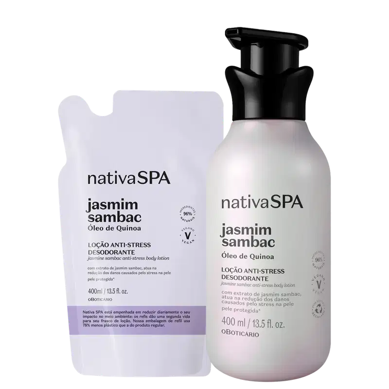 Kit o Boticário Nativa SPA Jasmim Sambac Plus (2 Produtos)