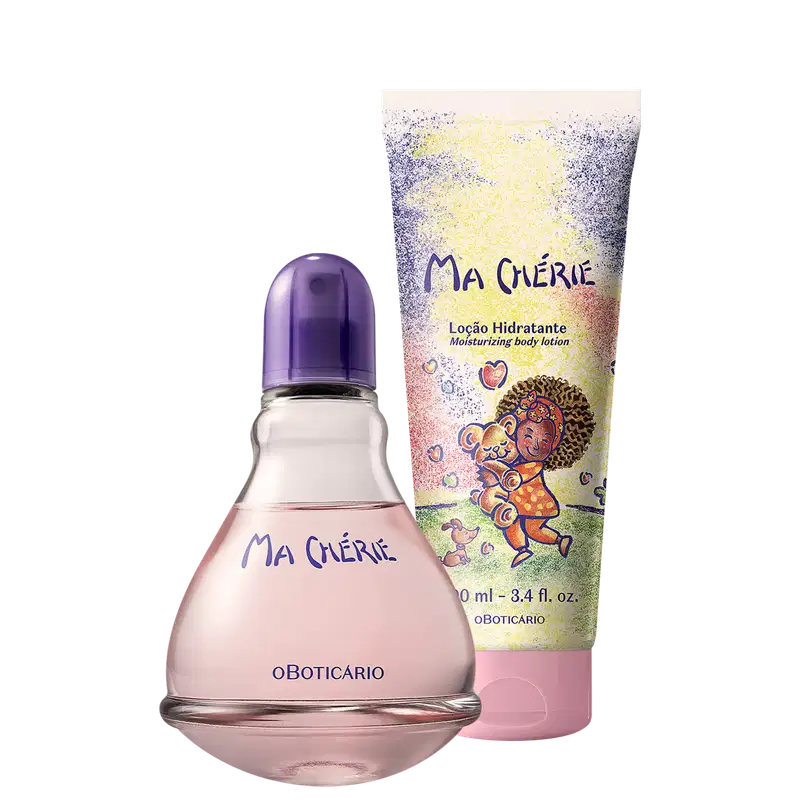 Conjunto Ma Chérie o Boticário - Desodorante Colônia 100ml + Loção Hidratante Desodorante 200ml