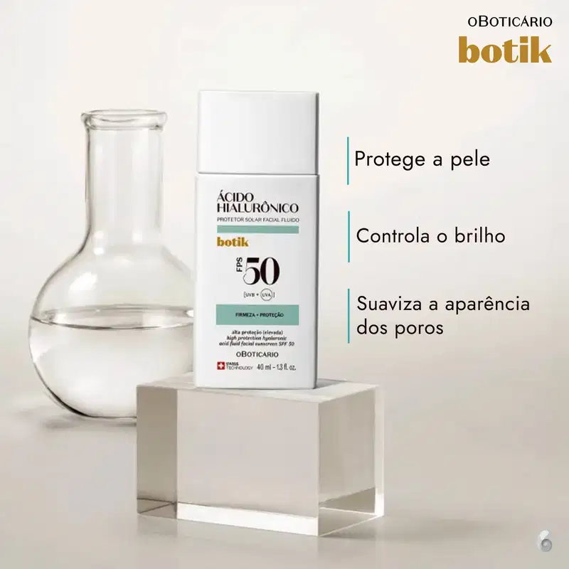 Kit Botik o Boticário Ácido Hialurônico FPS50 Duo (2 Produtos)
