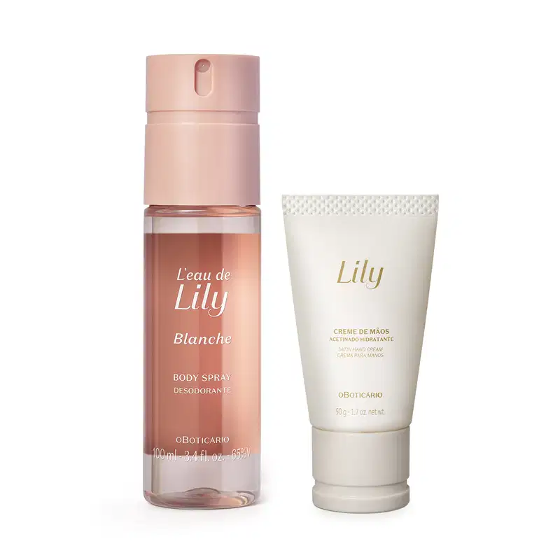 Combo Lily: Body Spray 100ml + Creme Para as Mãos 50g