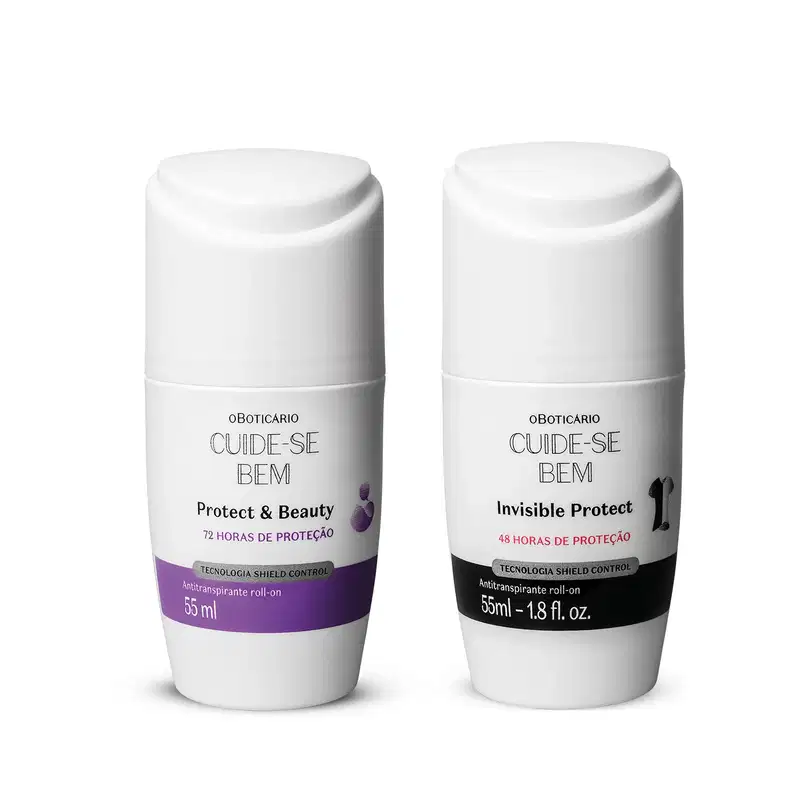 Kit Cuide-se Bem o Boticário Protect and Care + Invisible Protect (2 Produtos)