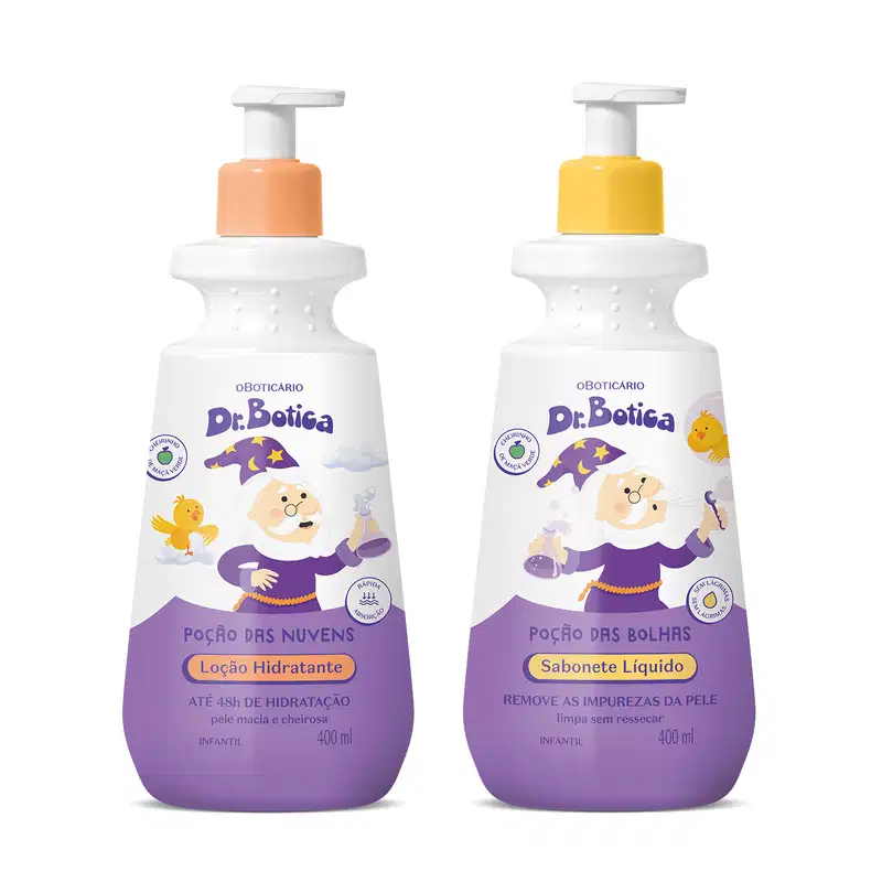 Kit Dr. Botica o Boticário Poção das Bolhas + Poção das Nuvens (2 Produtos)