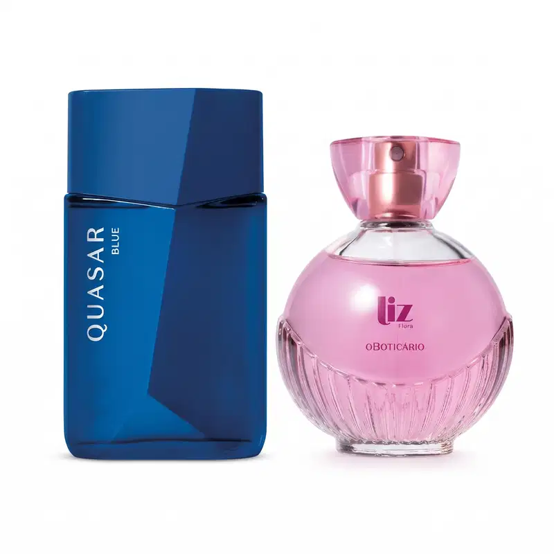 Combo Desodorante Colônia Quasar Blue 100ml + Desodorante Colônia Liz Flora 100ml
