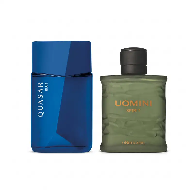 Combo Quasar Blue Desodorante Colônia 100ml + Uomini Spirit Desodorante Colônia 100ml