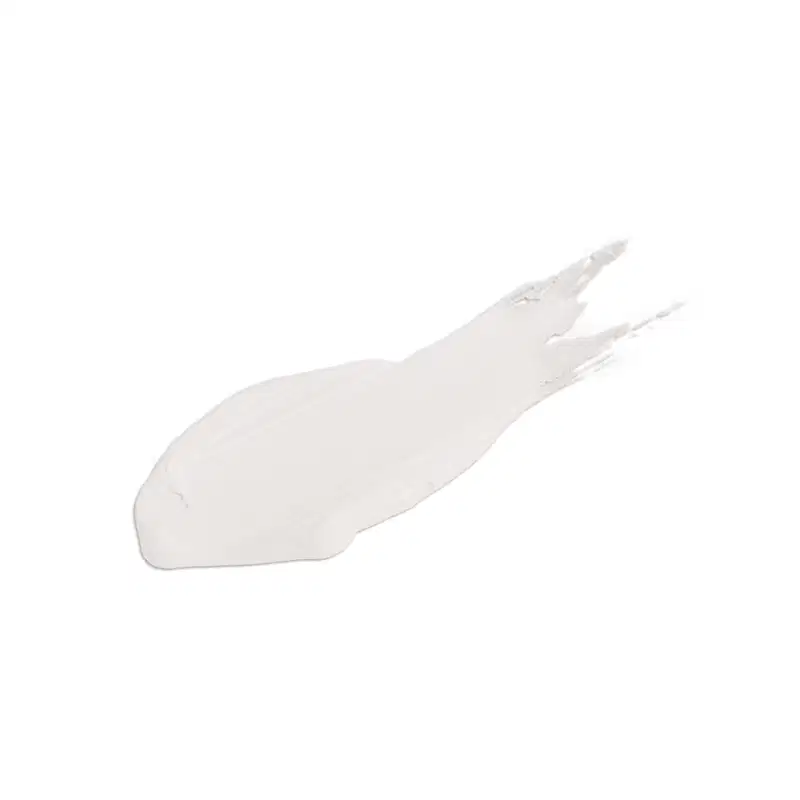 Textura cremosa e brilhante de base líquida Levanta Tudo Incolor da marca Quem Disse, Berenice? em tons de branco, com superfície lisa e uniforme.